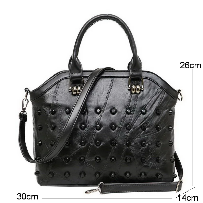 Mododiino женские сумки с заклепками в стиле панк Сумки из искусственной кожи Женские