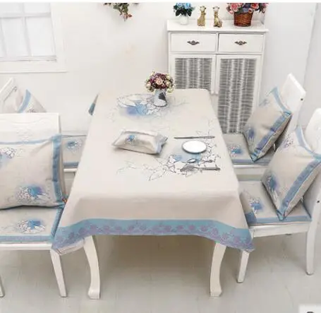

Cotton linen floral tablecloth home coffee table cloth decorative cloth cover for table living room restaraunt