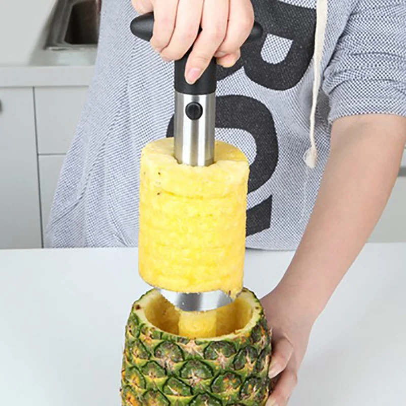 Полезные Нержавеющая сталь ананас Овощечистка резак Slicer дыни Peel основных инструменты фрукты овощи Ножи