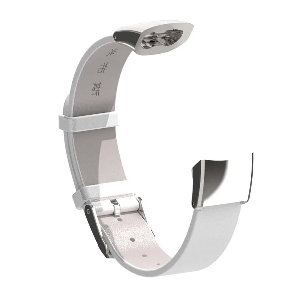 Silver White Mijobs ремешок из натуральной кожи для huawei Honor Band 3 Смарт-часы с заменой ремешка браслет для huawei ремешок браслет ремень - Цвет: Silver White