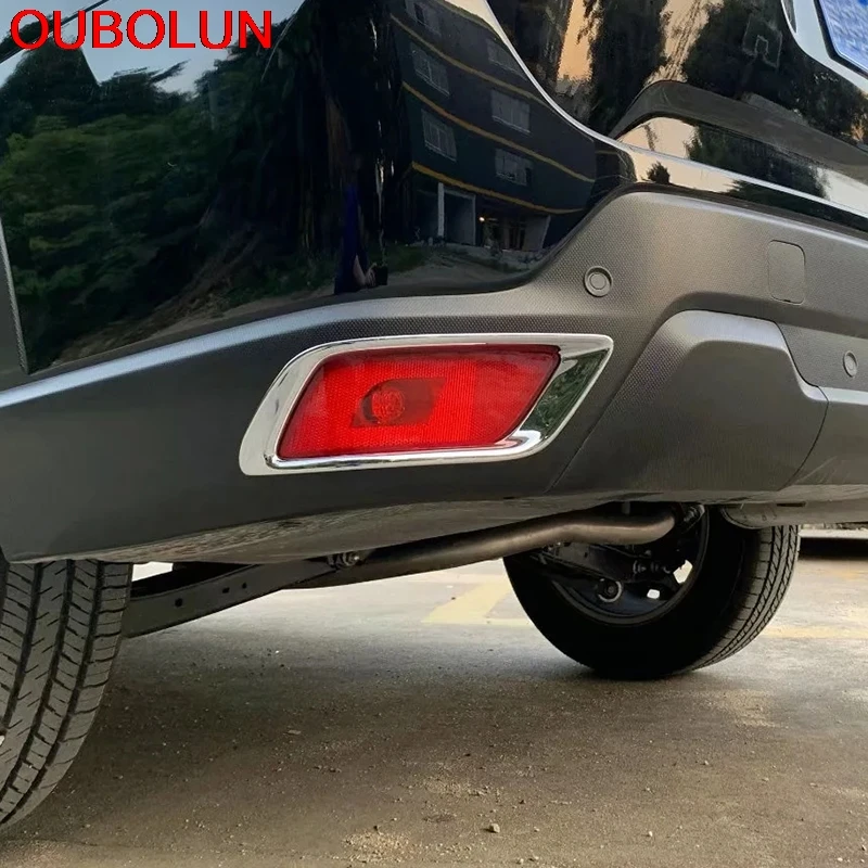 OUBOLUN For Subaru Forester SK 2018 2019 Exterior Accessories Rear Tail Fog Light Lamp Foglight Farme Cover Trim Styling ABS | Автомобили