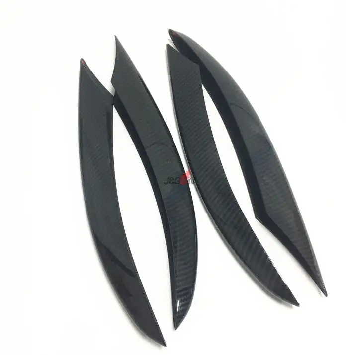 4pcs Carbon look Для Mercedes BENZ C Class W205 C200 C300 C43 C63 спортивный передний бампер сплиттер вентиляционные клапаны уплотнительная прокладка - Цвет: 4pcs Carbon look