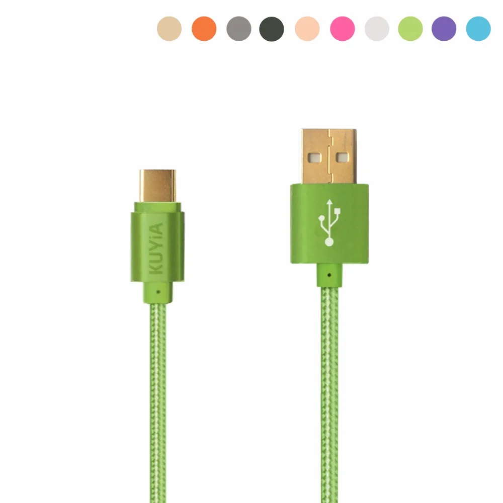 USB кабель Kuyia Type C 3 1 высокоскоростной для быстрой зарядки и передачи данных SONY LG