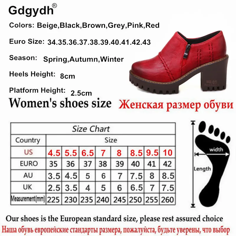 Gdgydh/2019 г. Демисезонная женская обувь женские туфли лодочки на толстом каблуке