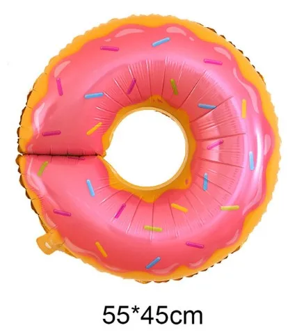 Pink Doughnut Конфетные фольгированные гелиевые шары воздушные шары Свадебный декор балон mariage воздушные шары с днем рождения воздушные шары события и вечерние принадлежности - Цвет: Pink Doughnut