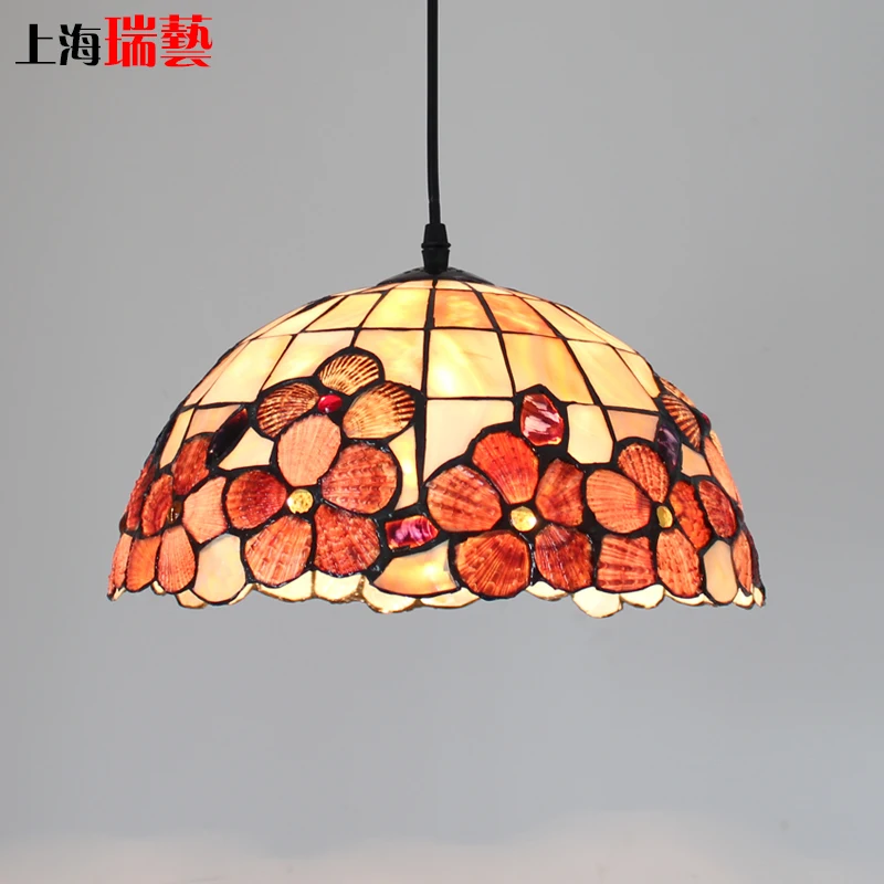 Подвесной Светильник Тиффани в средиземноморском стиле светодиодная лампа виде