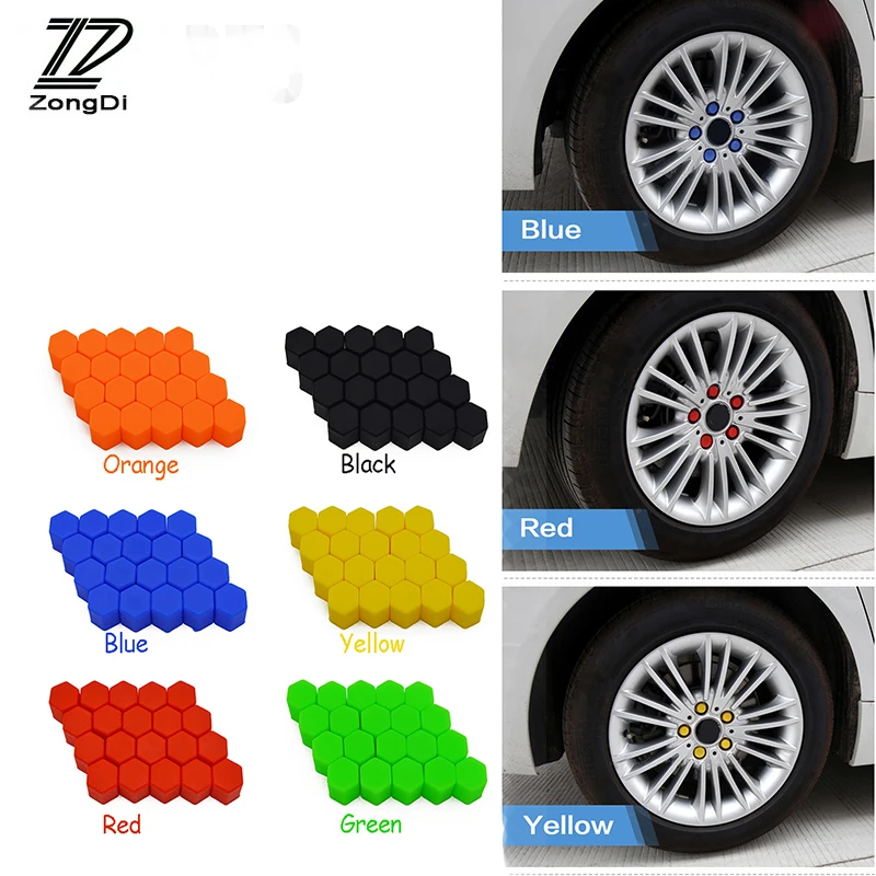 ZD 20 шт. для VW Passat B5 B6 Polo Golf 4 5 6 7 Chevrolet Cruze Lada Granta RAM силиконовые колпачки на ступицы