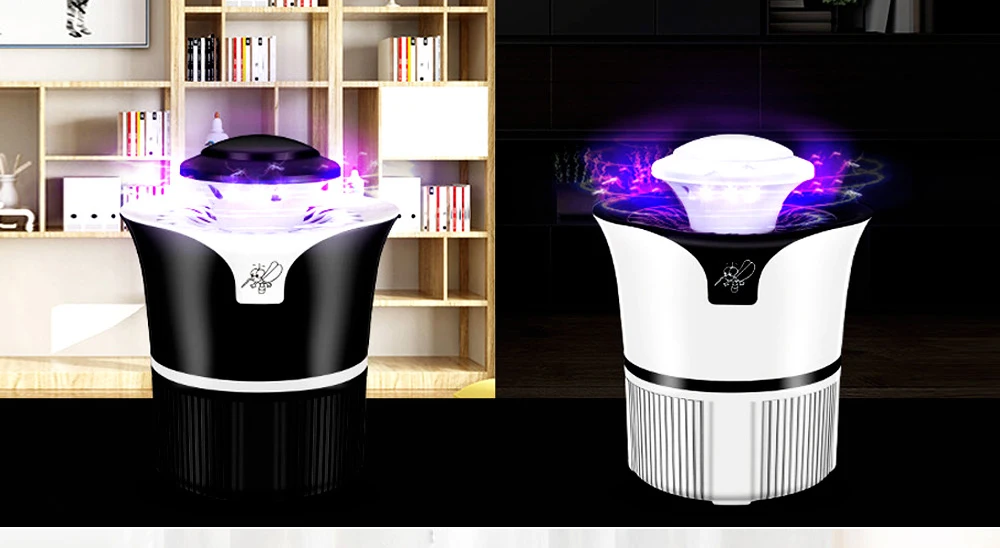 BREFILI USB Mosquito Killer Лампа Электрический анти-убийца насекомых-комаров Fly Ловушка для насекомых лампа Светодиодный УФ фонарь для беременных женщин младенцев