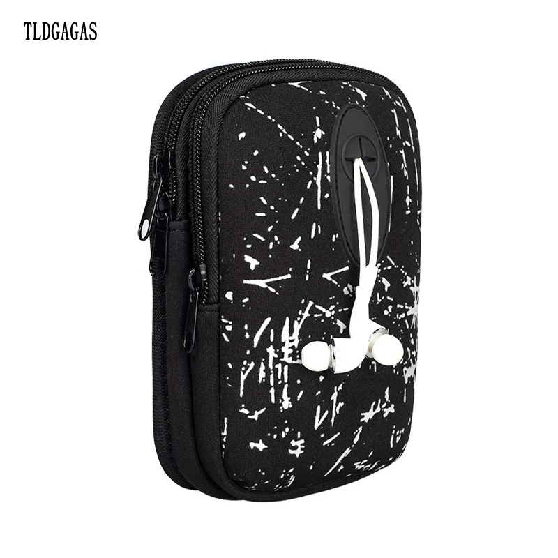 White Waist pack Новинка, холщовая мужская сумка на ремне, карманы для мобильного телефона, Женская поясная сумка, кошелек для путешествий, кошелек для монет, сумка для сигарет, гарнитура, Т2 - Цвет: White Waist pack