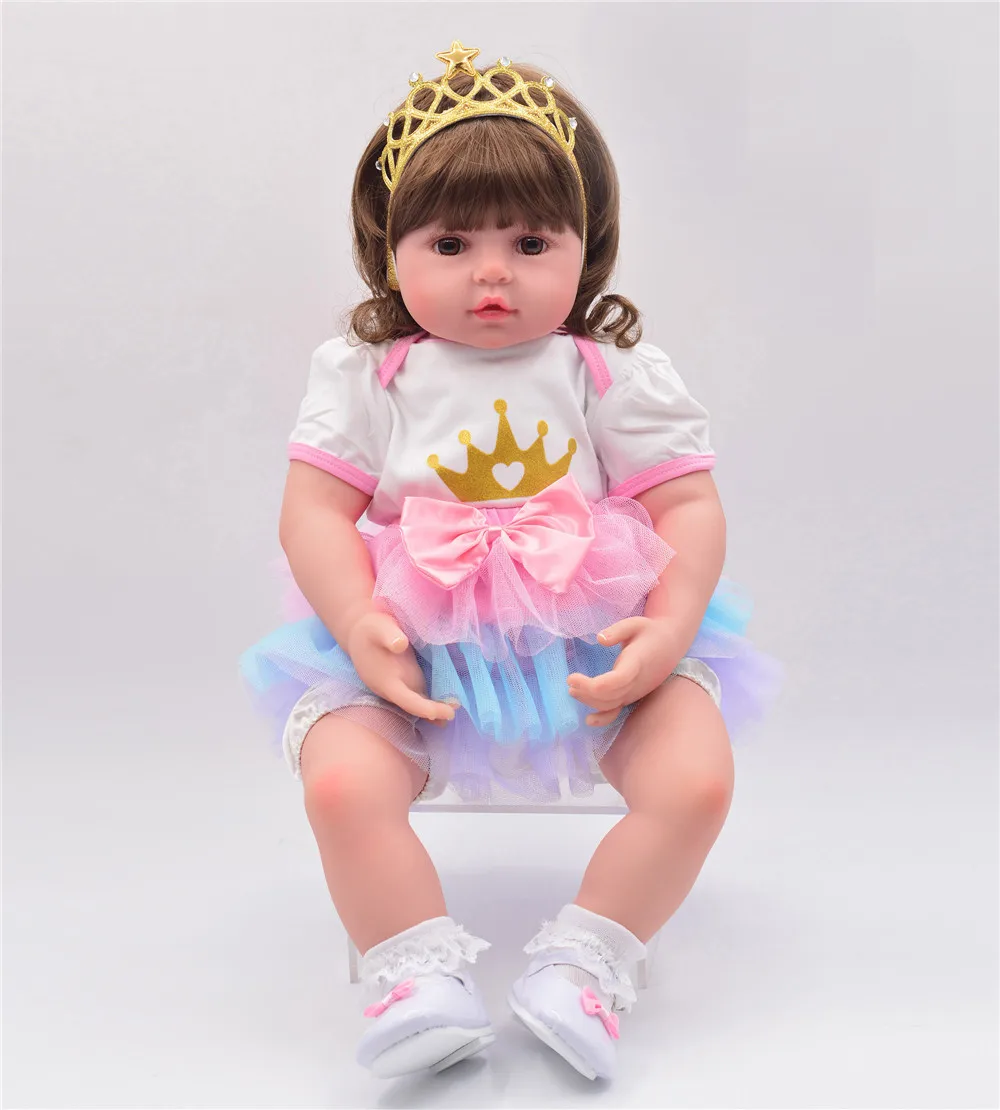 60 см куклы Reborn Babies 3/4 силиконовые руки и ноги мягкие boneca детские игрушки для