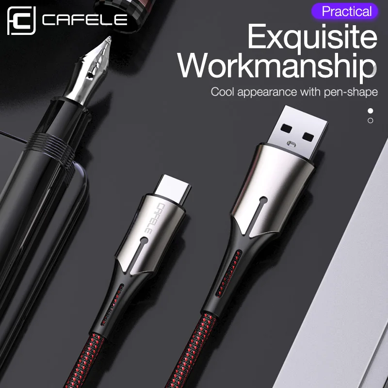 CAFELE 5A usb type C кабель для huawei P10 P20 Pro Быстрая зарядка USB передачи данных Xiaomi Mi 8 Oneplus 6 5T