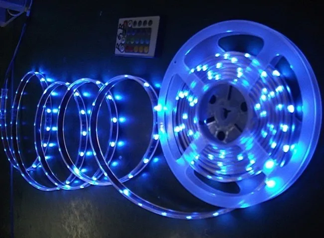 Оптовая продажа 20 комплектов/партия 5 м одноцветная Светодиодная лента 5050 SMD 30