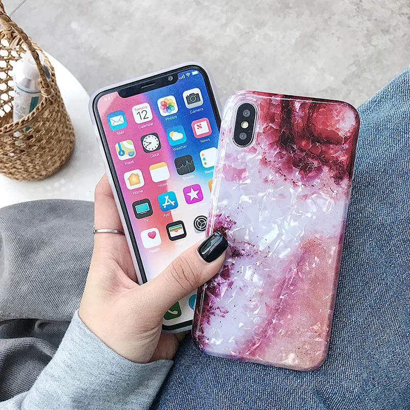 Блестящий чехол для телефона iPhone X XR XS MAX 11 Pro Max задняя крышка 7 8 6 6S Plus чехлы мягкий