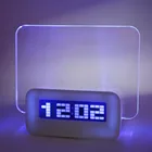 Цифровой будильник, светодиодные флуоресцентные цифровые часы, доска для сообщений, USB-концентратор, светодиодные часы, детский домашний декор, Скидка 40%