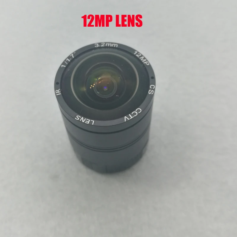 12mp мегапиксельная фиксированная 3,2 мм 5 мм 8 мм CS Объектив 1/1. 7 дюймов для IMX226 4K IP CCTV Box камера