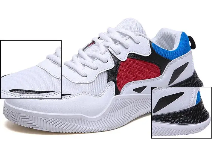 2019 Весенний Новый персональный сетчатый дышащий мужской спортивная обувь Белая