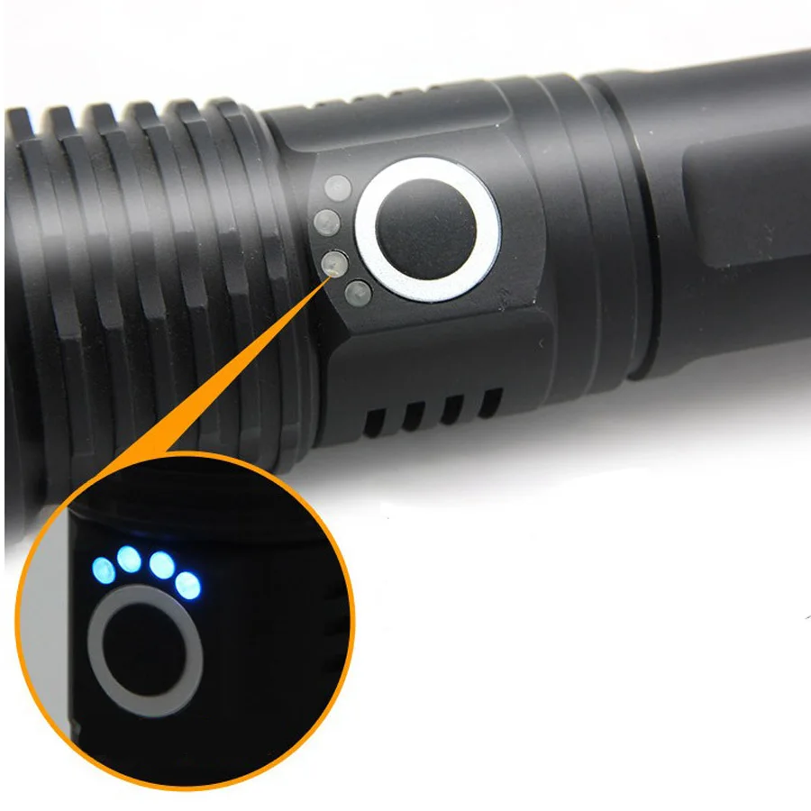 Наружный светодиодный фонарик 18650 Cree XHP50 5 режимов 3000lm фонарь USB зарядка 26650 с