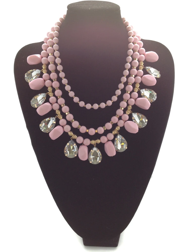 2017 Новый дизайн бисер цепи ожерелье и кулон заявление пузырь воротник choker
