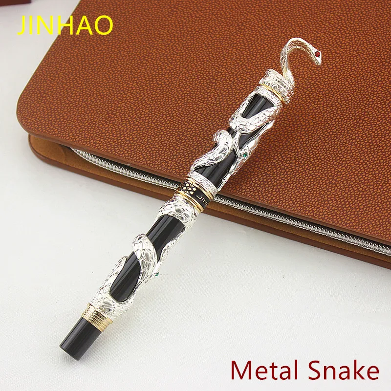 Высокое качество Jinhao металлической змеи авторучка роскошный каллиграфия