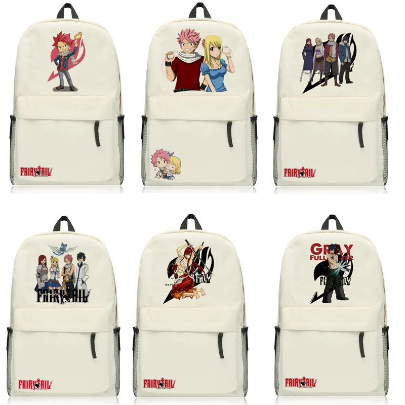 

2019 High Quality Fashion Backpacks For Teenager Girls Boys Fairy Tail School Backpack Kids book Bag Oxford School Bags
