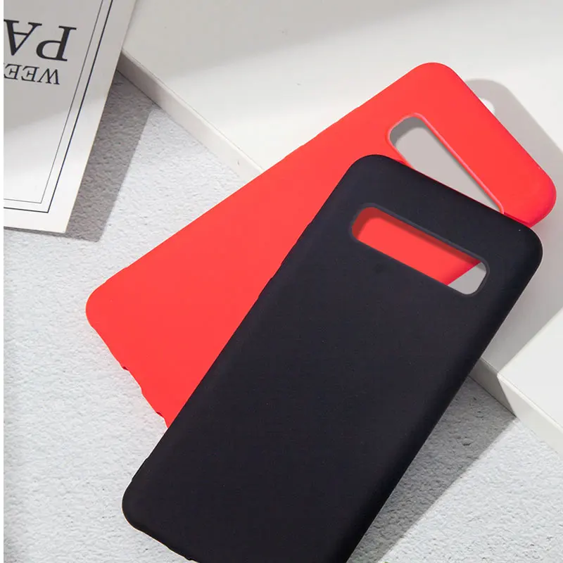 Жидкий силиконовый чехол для Samsung Galaxy A50 A70 S10 Note10 Plus мягкий матовый накладка 8 9 S8 S9
