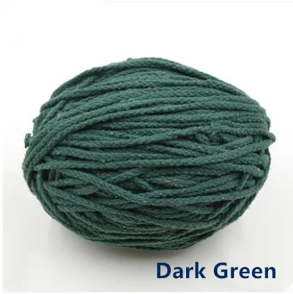 Dark Green as photo 5 метров длина Красочные восемь нитей Хлопок Веревка ремесло Домашний Декор струны витой шнур 5 мм для ручной работы DIY Швейные аксессуары - Цвет: Dark Green as photo