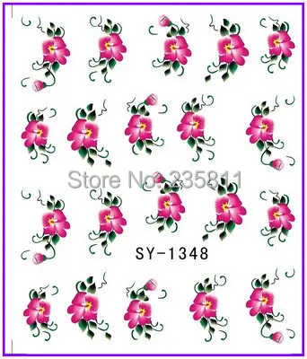 1X водная переводная наклейка фотообои SY1348|stickers water|nail decal stickerswater decals |