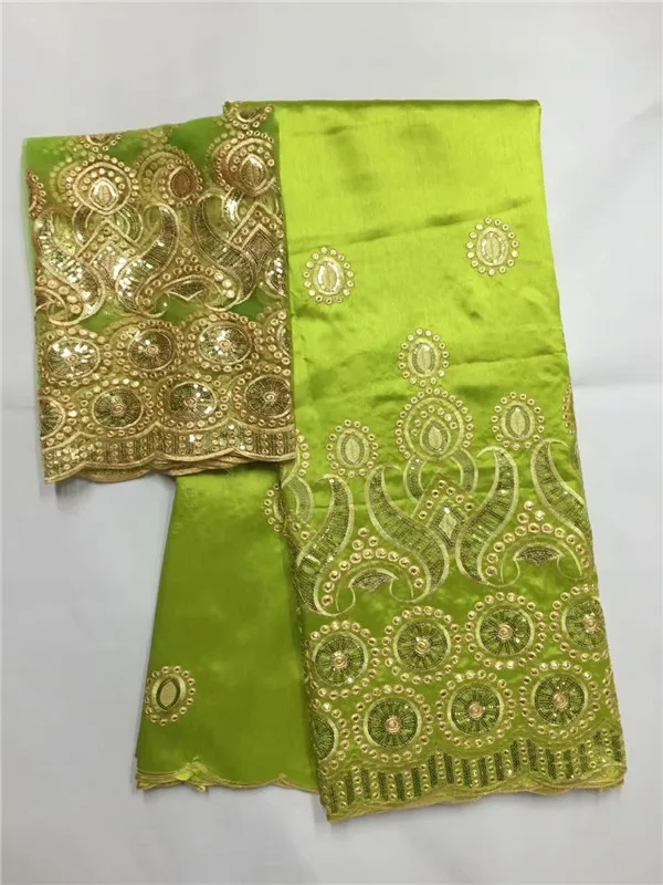 Многоцветная африканская Джордж кружевная ткань с 2 ярдов Тюль Кружева