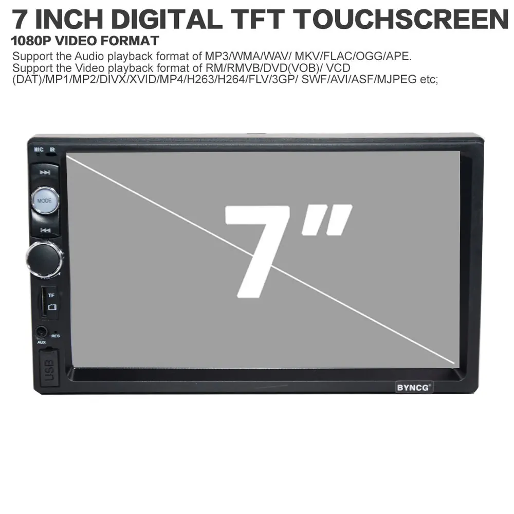 2 din автомагнитола 7 &quotHD Авторадио мультимедийный плеер 2DIN автоаудио