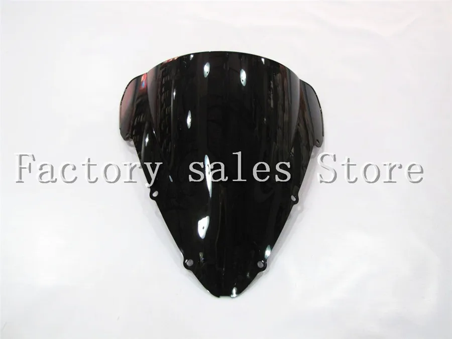 

HotSale For Honda CBR 600 F4I CBR600 f4i 2001 2002 2003 2004 2005 2006 2007 Black Windshield WindScreen Double Bubble CBRF4I