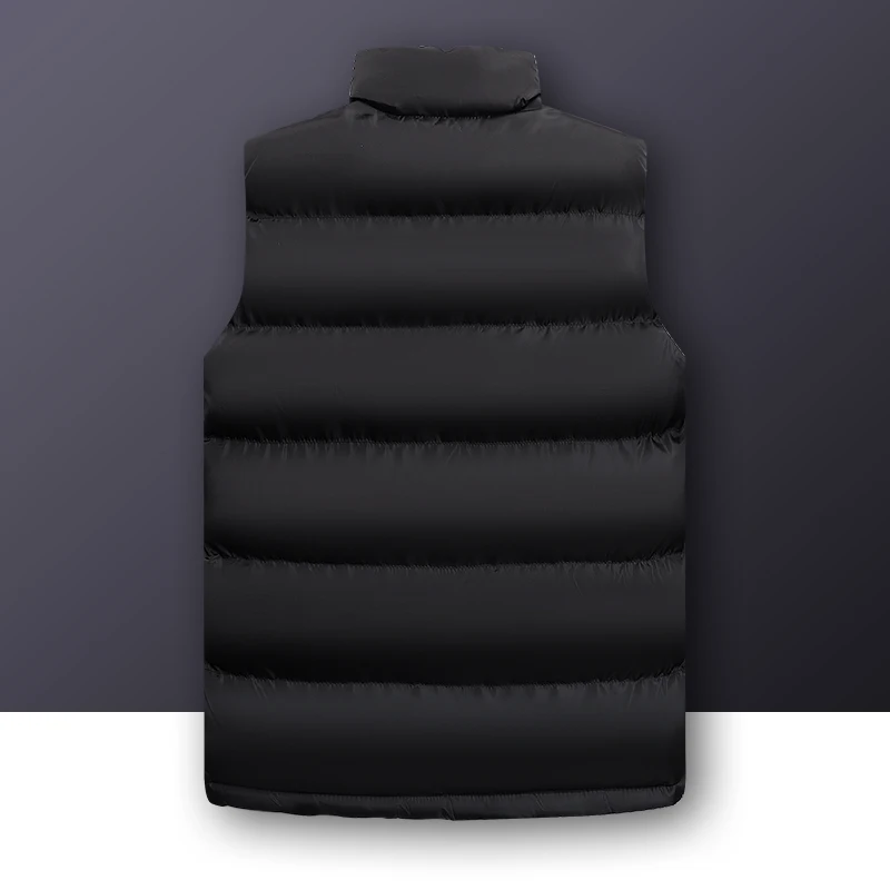 

High Quality Sleeveless Jacket Mens 2020 Autumn Winter Casual Vest Men Warm Waistcoat Plus Size Solid Outwear Vest Veste Homme
