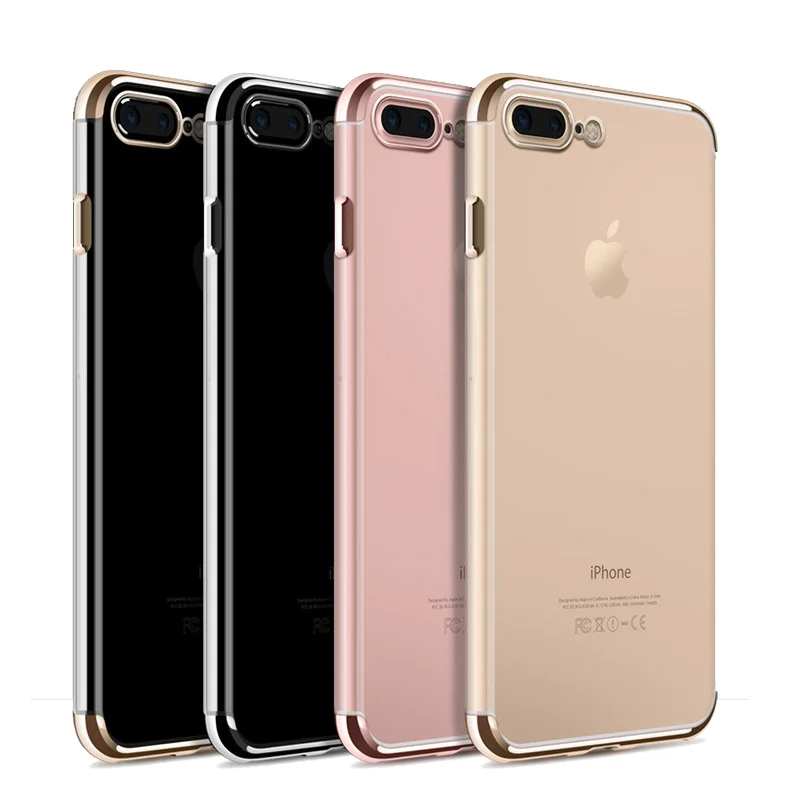 Коке Капа Для iphone 6 S Plus Случае Покрытие Кристалл Мягкий ТПУ Ясно Тонкий
