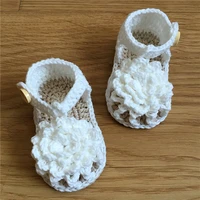 qyflyxue hand made shoes free shipping crochet baby white flip flops custom cotton baby shoes sizes 0 12 months han