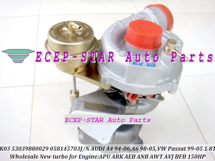 Комплект для ремонта турбо K03 29 53039880029 53039700029 058145703J N AUDI A4 A6 VW Passat B5 APU ARK BFB 1 8 T 1.8L|a4 size