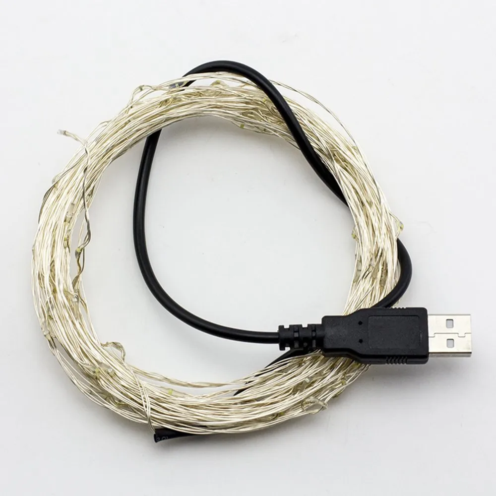 50x10 м Питание от USB 5 В Светодиодная лампа для праздника Рождественский Декор
