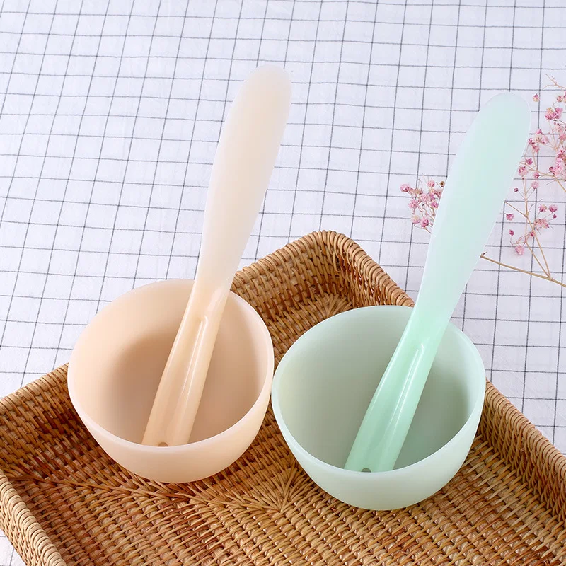 2 цвета DIY маска для лица макияж Инструменты Домашние Силиконовая Маска Bowl маска для лица Стик мерная ложка Маска кисть Косметика Инструмент комплекты