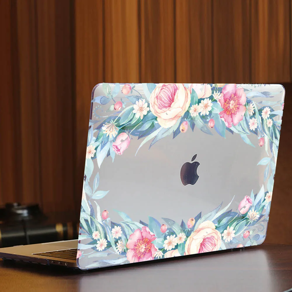 Чехол Redlai для Macbook New Pro 13 15 w/o Touch bar Air 13 A1932 чехол для ноутбука Air Pro retina 12 13 15 жесткий чехол с цветочным принтом