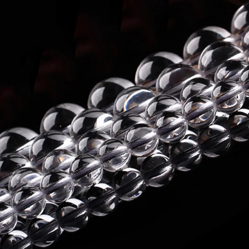 4-14 мм ААА натуральный белый Рок Кварцевый Бисер Круглый свободный кристалл DIY бусины для изготовления ювелирных изделий Аксессуары 15 