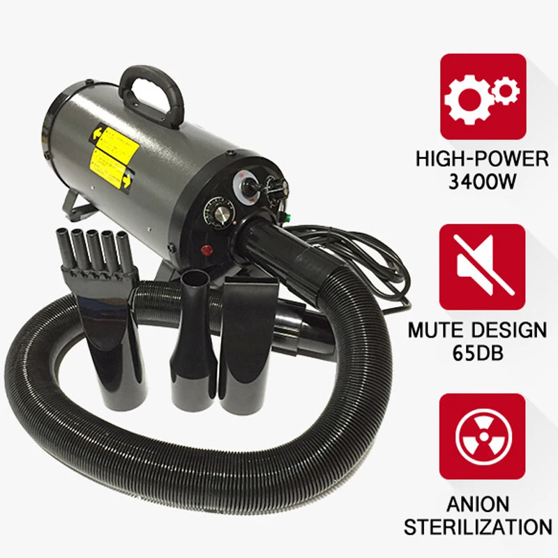 Фен для груминга домашних животных 3400 Вт/анион двойной мотор|hair dryer dog|dryer dogdog hair |