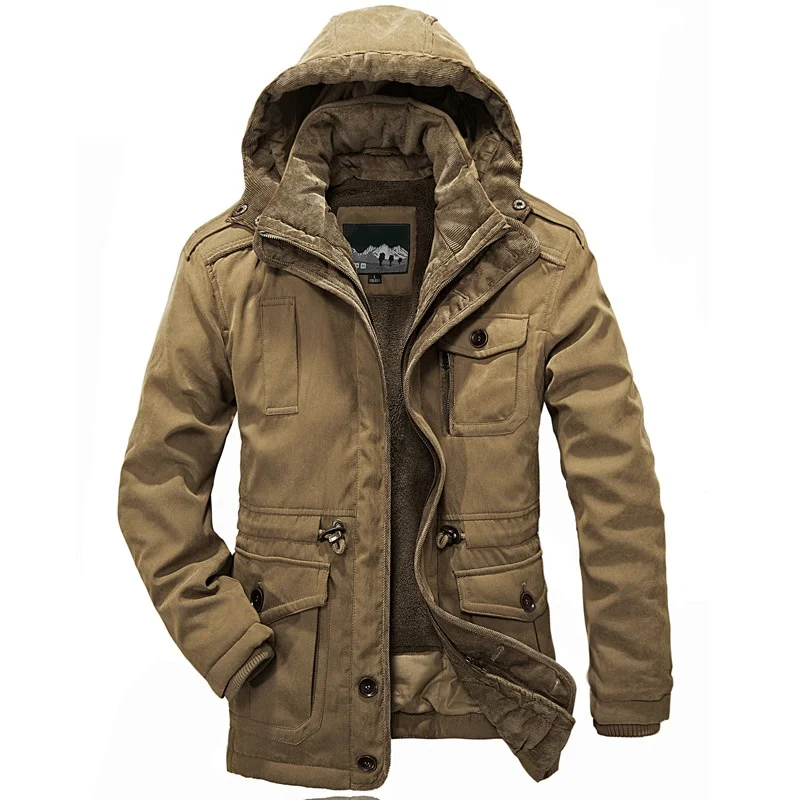 Hot Sale New Fashion Brand Arrival Top Quality Men Warm Parkas Heavy Wool Winter Jacket 2 in 1 Coat Size M-4XL | Мужская одежда