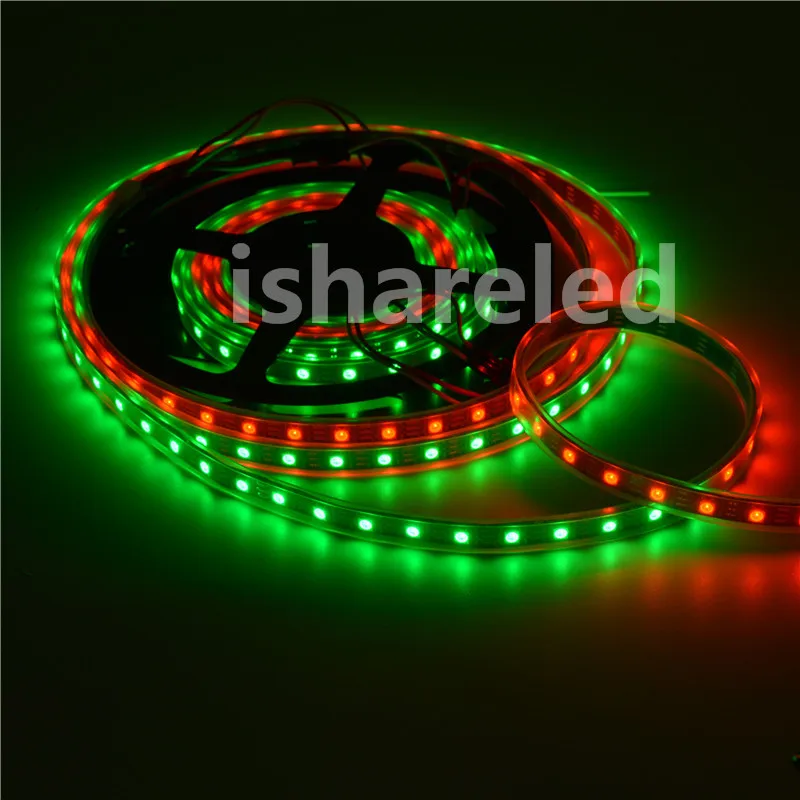 1/5 м DC5V SK6812 WS2812B 60leds/m черный Белый SMD 5050 RGB Dream Адресуемая цветная Пиксельная