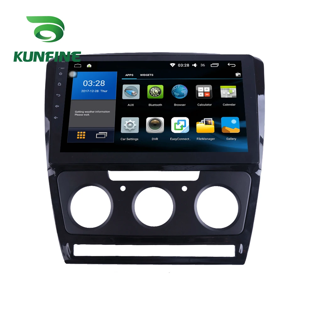 Восьмиядерный Android 10 0 автомобильный DVD GPS навигационный плеер Deckless стерео для Skoda