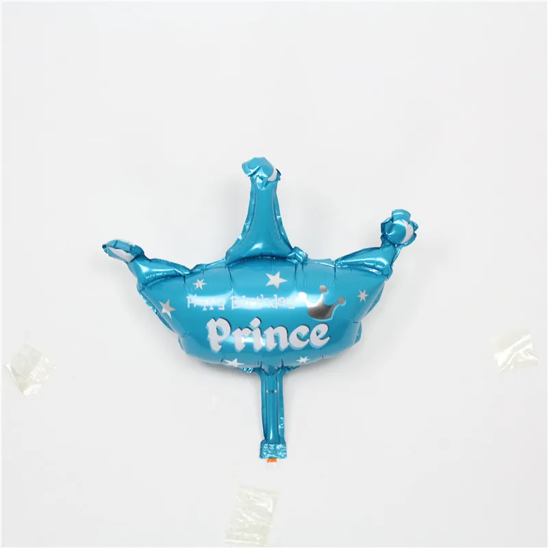 1 шт. мини воздушный шар корона принцессы/принца фольга шарики для дня рождения