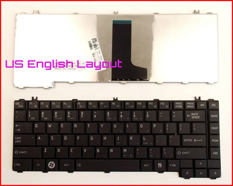 

New Keyboard US English Version for Toshiba Satellite L700-T29R L700-T27B L700-S65N L700-C60R L700-T30N L600-K05B Laptop