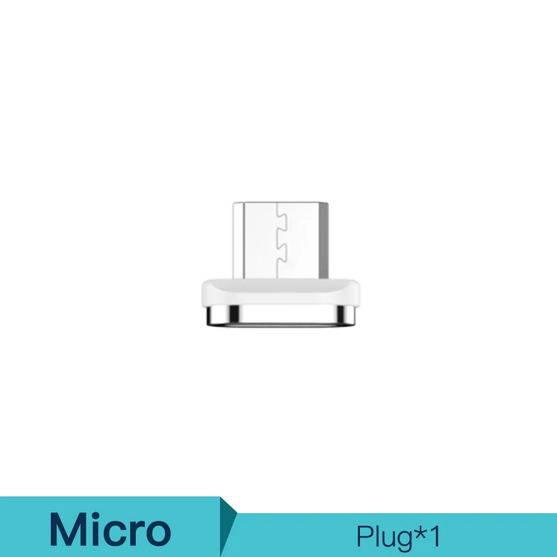 KUULAA Магнитный кабель Micro USB C адаптер быстрой зарядки для iPhone Xiaomi huawei зарядное устройство магнит Быстрая зарядка usb type C USB шнур - Цвет: For Micro Plug