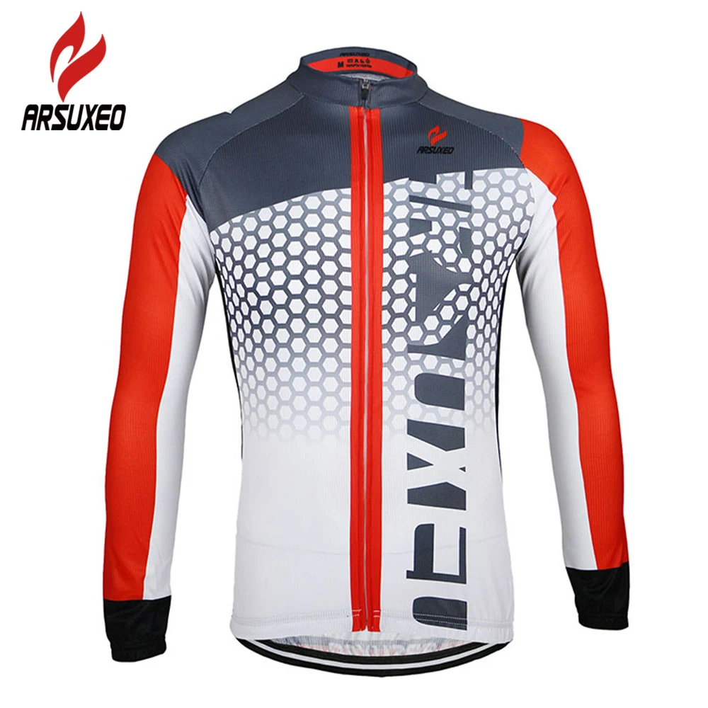 ARSUXEO MTB дорожный велосипед ciclismo Быстросохнущий Джерси для спорта на открытом