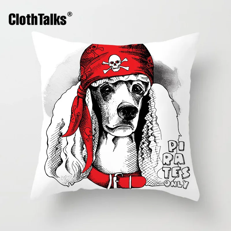 Полиэфирное волокно с мультяшным рисунком милым мопса наволочки стиль подушки