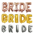 32 дюйма розовое золото невесты буквы фольга шарики Свадебные украшения Серебро невесты Алфавит воздушный шарик для невесты свадебные шары