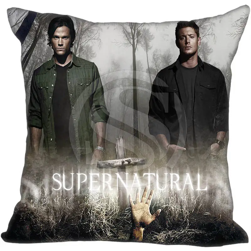 Индивидуальная квадратная наволочка сверхнатуральный Sam & Dean Мягкая Наволочка на
