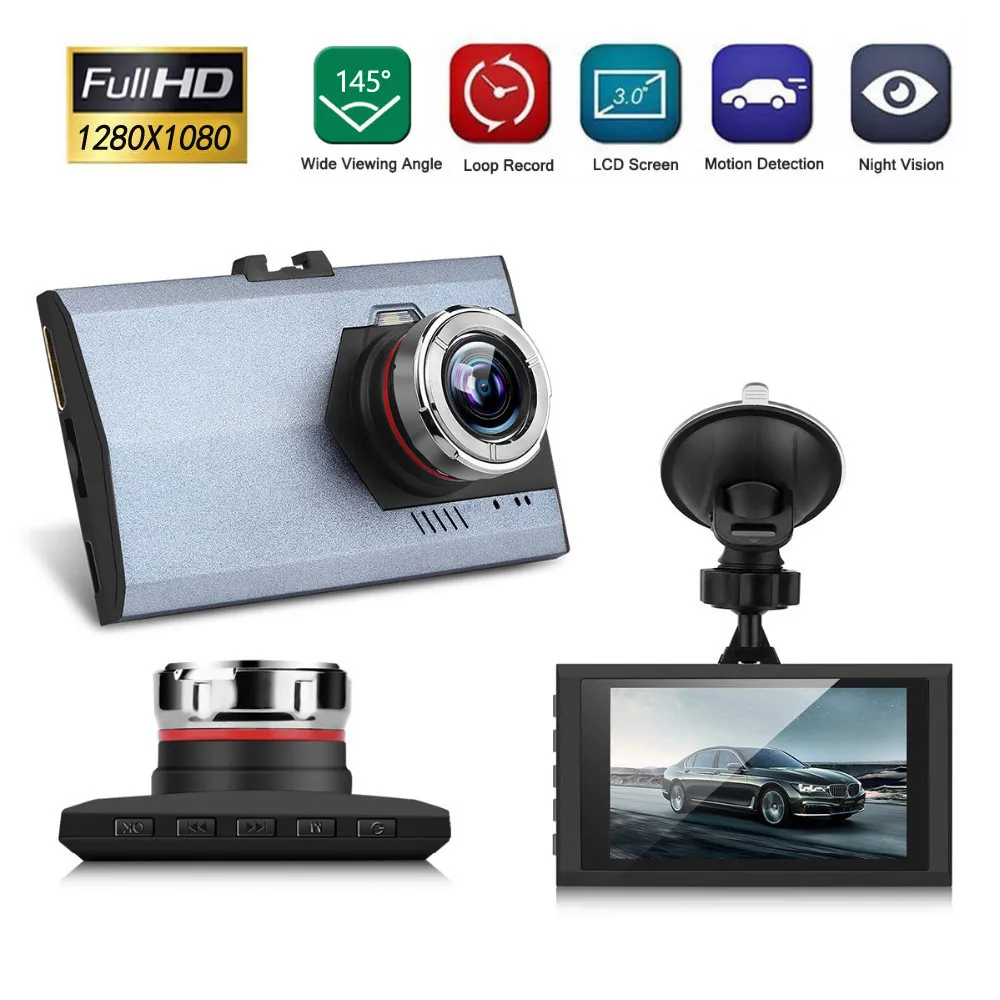 3 дюймовый ips HD с двумя объективами Автомобильный Sprint Камера 1080P 140 градусов